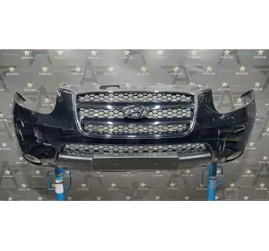 Бампер передний в сборе 865112B020, 865612B010 Hyundai Santa Fe II, код краски: EBONY BLACK бу Бампер передний в сборе 865112B020, 865612B010 Hyundai Santa Fe II, код краски: EBONY BLACK бу